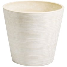 Striped Engraved Plant Pot