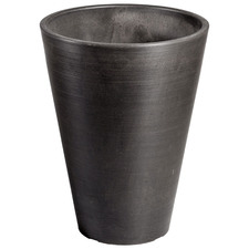 Dark Grey Round Plant Pot