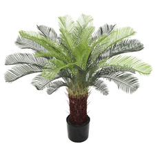 105cm Potted Faux Cycas Palm Tree