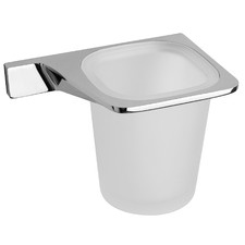 Gina Chrome Plated Glass Holder