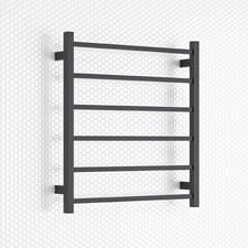 650 x 700mm 6 Bar Wall Mounted Heated Towel Rail