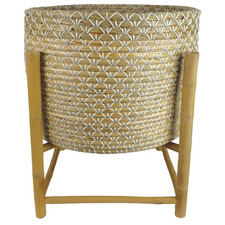 Natural Sioux Seagrass Planter on Stand
