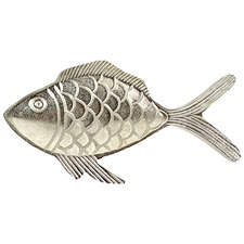 Silver Felix Fish Metal Ornament