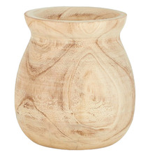 Wray 20cm Paulownia Wood Vase