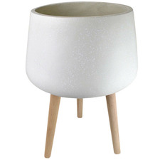 White Cloud Pot on Stand
