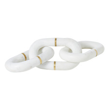 White Marble Chain Sculpture