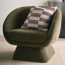 Mohinder Upholstered Swivel Armchair