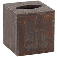 Grey Washed Square Anila Wood enTissue Box