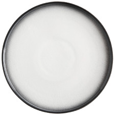 Granite Caviar High Rim 26.5cm Porcelain Dinner Plates (Set of 4)