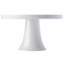 White Basics 21cm Footed Cake Stand