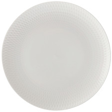 White Basics Diamonds 23cm Porcelain Entree Plates (Set of 6)