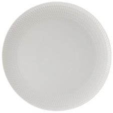 White Basics Diamonds 36cm Round Porcelain Platter