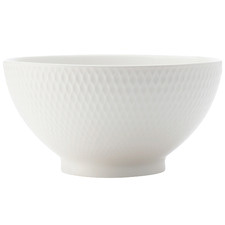 White Basics Diamonds 10cm Porcelain Rice Bowls (Set of 6)
