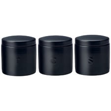 Black Epicurious 500ml Porcelain Canister