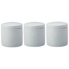 White Epicurious 500ml Porcelain Canister