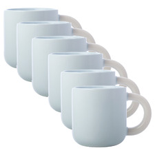Sky Sherbet 370ml Porcelain Mugs (Set of 6)