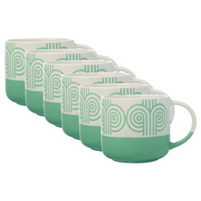 Mint Arches 400ml Porcelain Mugs (Set of 6)
