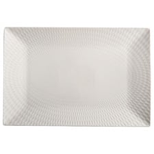White Basics Diamonds 36 x 25cm Porcelain Platter