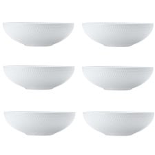 White Basics Diamonds 16cm Coupe Serving Bowl (Set of 6)