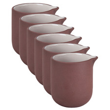 Taupe Sienna 200ml Stoneware Condiment Pourer Jugs (Set of 6)