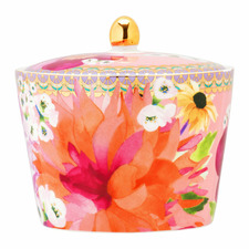 Pink Teas & C's Dahlia Daze Porcelain Sugar Bowl