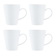 White Basics 350ml Porcelain Mugs (Set of 4)