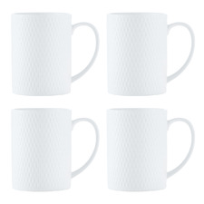 White Basics 400ml Porcelain Mugs (Set of 4)