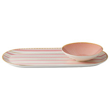 2 Piece Teas & C's Regency Platter & Dish Set