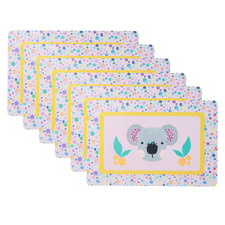 Maxwell & Williams Kids' Pink Kasey Rainbow Critters Placemats (Set of 6)