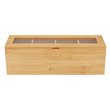 Evergreen 29.5cm Bamboo Tea Box