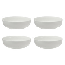 White Basics Porcelain High Rim Bowls (Set of 4)