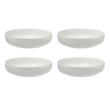 White Basics Porcelain High Rim Bowls (Set of 4)