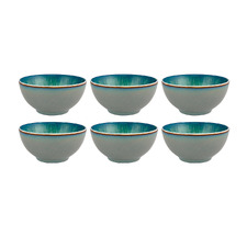 Green Rice Rice Baby Porcelain Bowls (Set of 6)