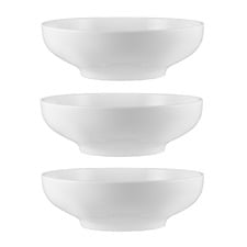 White Basics Porcelain Serving Bowls (Set of 3)