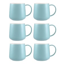 Cafe Life 420ml Porcelain Mugs (Set of 6)