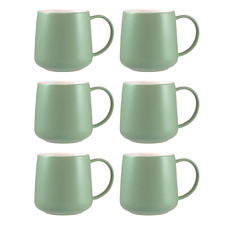 Cafe Life 420ml Porcelain Mugs (Set of 6)