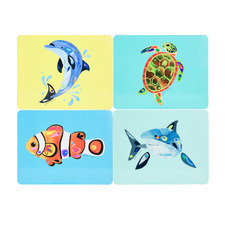 4 Piece Pete Cromer Ozzie Ocean Placemat Set