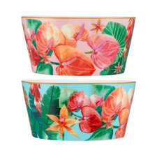 2 Piece Teas & C's Tropicana 12cm Porcelain Serving Dish Set