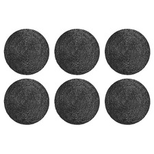 Table Accents Metallic Round Placemats (Set of 6)