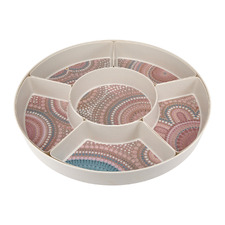 7 Piece Lou Martin Melamine Divided Platter Set