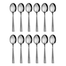 Diamonds Stainless Steel Teaspoons (Set of 12)