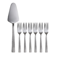 7 Piece Diamonds Cake Server & Fork Set