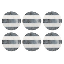 Coaster Collective Stripe Marble Coasters (Set of 6)