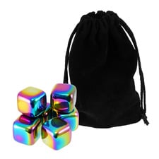 Cocktail & Co Prism Reusable Ice Cubes with Pouch (Set of 6)