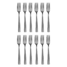 Diamonds Stainless Steel Entree Forks (Set of 12)