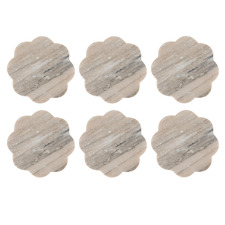 Coaster Collective Scallop Marble Coasters (Set of 6)