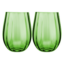 Wicked 540ml Ribbed Stemless Glasses (Set of 2)
