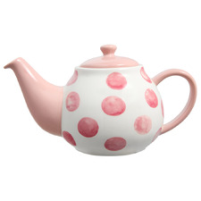 Pink Olde English Porcelain Teapot