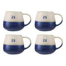 The Mug Club Oceanic Snug Crab 400ml Stoneware Mugs (Set of 4)