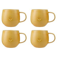 The Mug Club Amore Snug 460ml Stoneware Mugs (Set of 4)